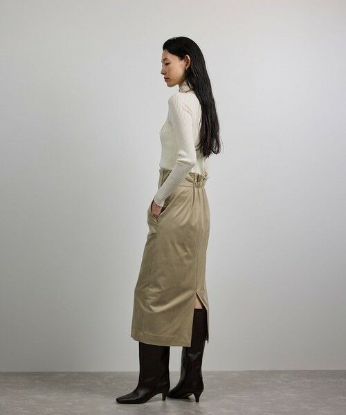 ROPE' / ロペ ミニ・ひざ丈スカート | [美人スカート]スエードポケット付きタイトスカート/イージーケア | 詳細30