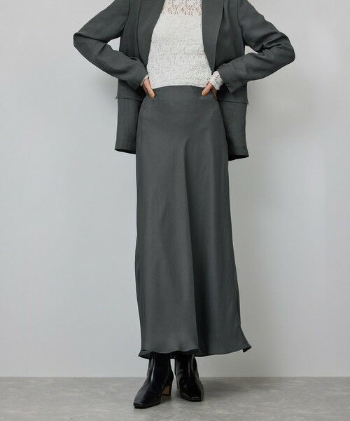 ROPE' / ロペ ミニ・ひざ丈スカート | シアーエアリー マーメイドスカート/セットアップ対応 | 詳細19