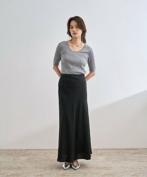 ROPE' / ロペ ミニ・ひざ丈スカート | シアーエアリー マーメイドスカート/セットアップ対応 | 詳細24