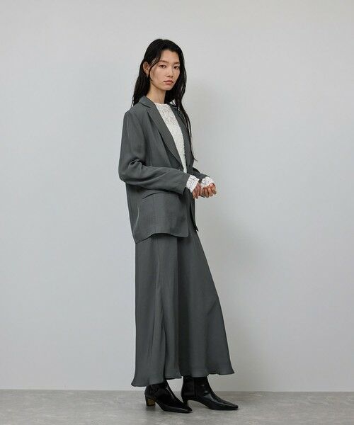 ROPE' / ロペ ミニ・ひざ丈スカート | シアーエアリー マーメイドスカート/セットアップ対応 | 詳細5