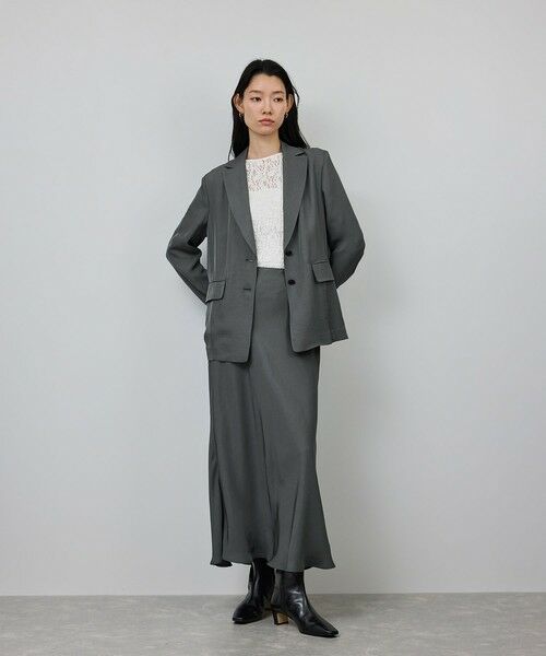 ROPE' / ロペ ミニ・ひざ丈スカート | シアーエアリー マーメイドスカート/セットアップ対応 | 詳細6