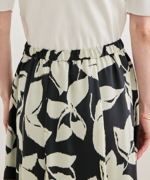 ROPE' / ロペ ミニ・ひざ丈スカート | DEVEAUXジオメトリックフラワーイージースカート | 詳細10