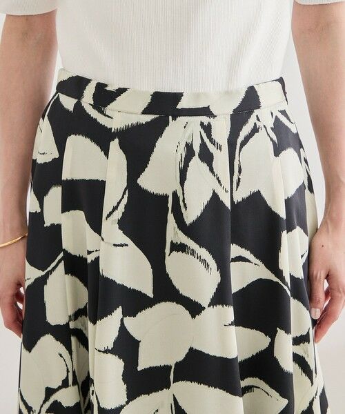 ROPE' / ロペ ミニ・ひざ丈スカート | DEVEAUXジオメトリックフラワーイージースカート | 詳細11
