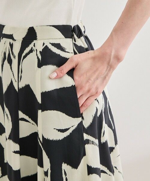 ROPE' / ロペ ミニ・ひざ丈スカート | DEVEAUXジオメトリックフラワーイージースカート | 詳細12