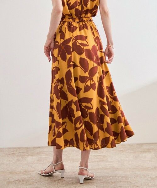 ROPE' / ロペ ミニ・ひざ丈スカート | DEVEAUXジオメトリックフラワーイージースカート | 詳細4