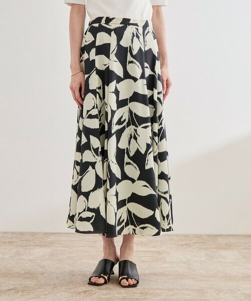 ROPE' / ロペ ミニ・ひざ丈スカート | DEVEAUXジオメトリックフラワーイージースカート | 詳細7