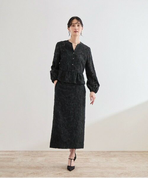 ROPE' / ロペ ミニ・ひざ丈スカート | ジャガードタイトスカート/セットアップ対応 | 詳細13