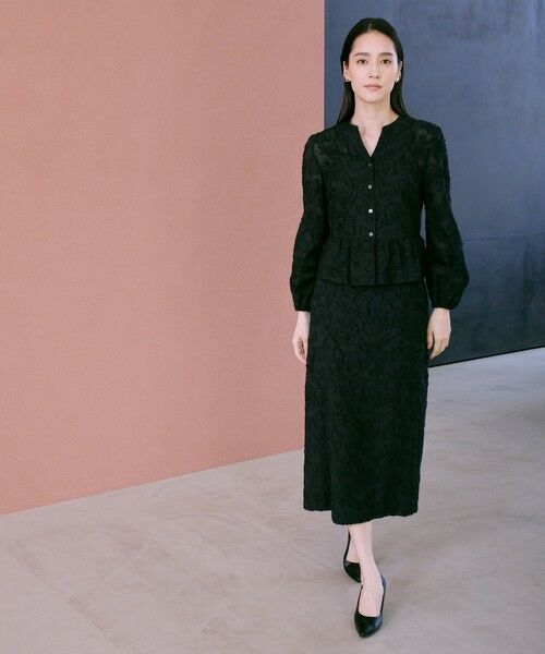 ROPE' / ロペ ミニ・ひざ丈スカート | ジャガードタイトスカート/セットアップ対応 | 詳細2