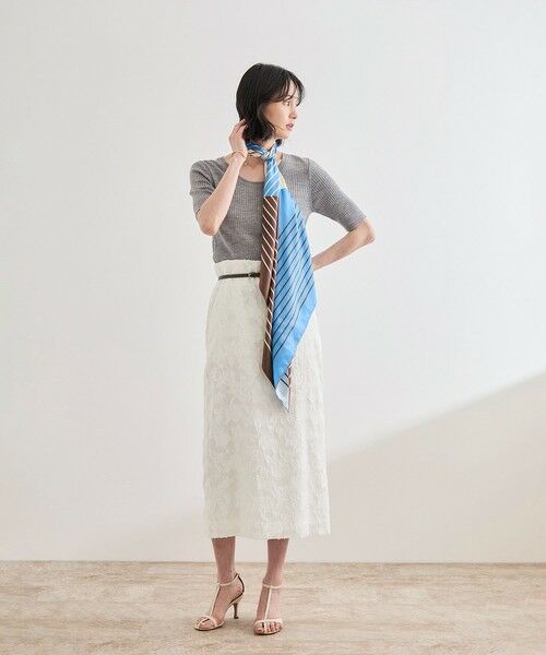 ROPE' / ロペ ミニ・ひざ丈スカート | ジャガードタイトスカート/セットアップ対応 | 詳細27