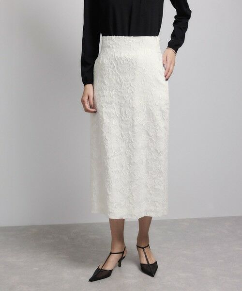 ROPE' / ロペ ミニ・ひざ丈スカート | ジャガードタイトスカート/セットアップ対応 | 詳細4