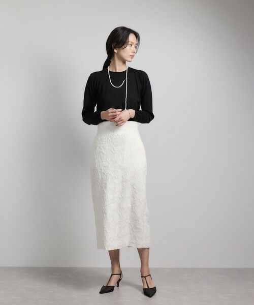 ROPE' / ロペ ミニ・ひざ丈スカート | ジャガードタイトスカート/セットアップ対応 | 詳細5