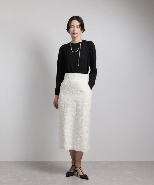 ROPE' / ロペ ミニ・ひざ丈スカート | ジャガードタイトスカート/セットアップ対応 | 詳細6