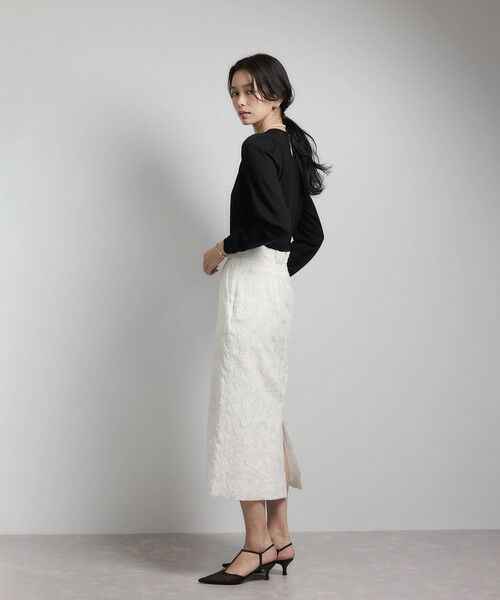 ROPE' / ロペ ミニ・ひざ丈スカート | ジャガードタイトスカート/セットアップ対応 | 詳細7