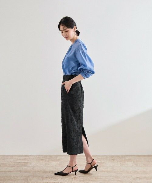 ROPE' / ロペ ミニ・ひざ丈スカート | ジャガードタイトスカート/セットアップ対応 | 詳細9
