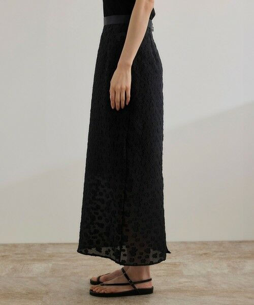 ROPE' / ロペ ミニ・ひざ丈スカート | 【洗える】【WEB・一部店舗限定】フラワージャガードスカート/セットアップ対応 | 詳細12