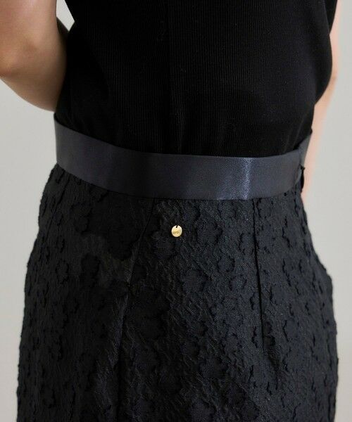 ROPE' / ロペ ミニ・ひざ丈スカート | 【洗える】【WEB・一部店舗限定】フラワージャガードスカート/セットアップ対応 | 詳細16
