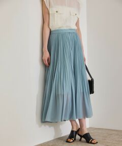 ROPE' / ロペ ミニ・ひざ丈スカート | 【洗える】【WEB・一部店舗限定】サーキュラー手絞りプリーツスカート