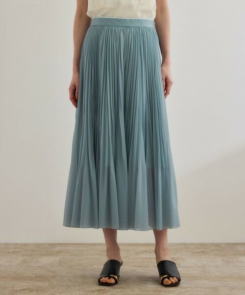 ROPE' / ロペ ミニ・ひざ丈スカート | 【洗える】【WEB・一部店舗限定】サーキュラー手絞りプリーツスカート | 詳細14