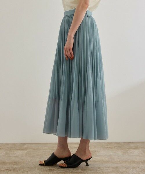 ROPE' / ロペ ミニ・ひざ丈スカート | 【洗える】【WEB・一部店舗限定】サーキュラー手絞りプリーツスカート | 詳細15