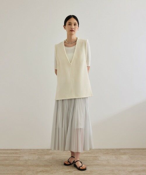 ROPE' / ロペ ミニ・ひざ丈スカート | 【洗える】【WEB・一部店舗限定】サーキュラー手絞りプリーツスカート | 詳細4