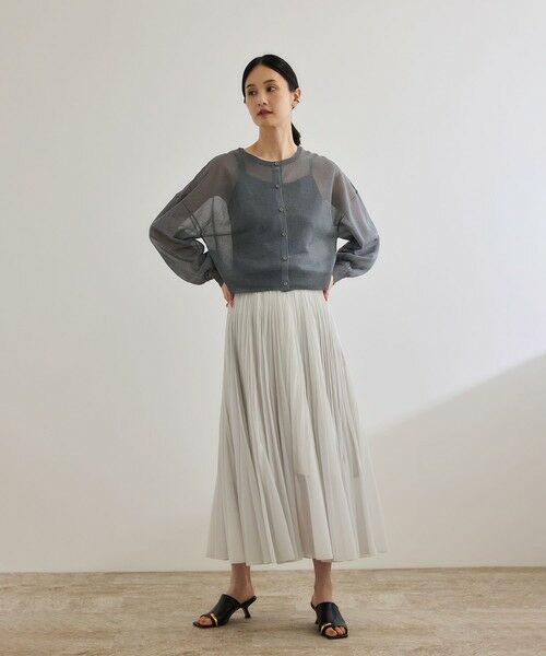 ROPE' / ロペ ミニ・ひざ丈スカート | 【洗える】【WEB・一部店舗限定】サーキュラー手絞りプリーツスカート | 詳細6
