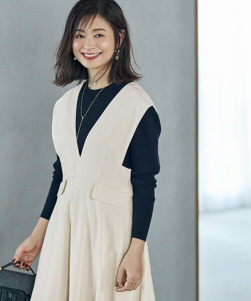 ROPE' / ロペ ドレス | 【エディター三尋木奈保さんコラボ】きれいめジャンパースカート | 詳細1