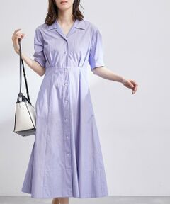 ROPE' / ロペ ミニ丈・ひざ丈ワンピース | シルキーブロードウエストタックシャツワンピース