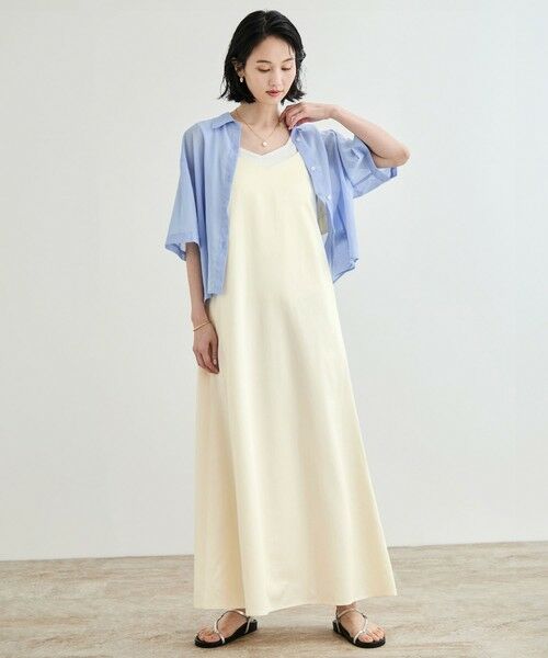 ROPE'/ロペ シャイニーサテンドレス オフホワイト(15) F ROPE'/ロペ シャイニーサテンドレス オフホワイト(15) F