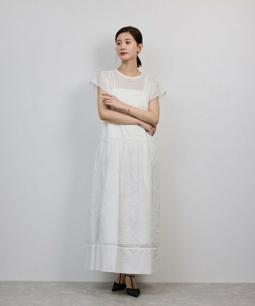 ROPE' / ロペ ロング・マキシ丈ワンピース | コットンエンブロイダリーレースワンピース | 詳細4