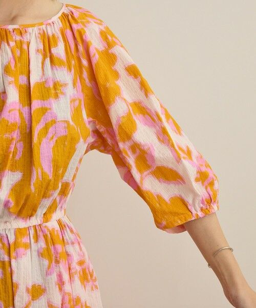 ROPE' / ロペ ロング・マキシ丈ワンピース | 【DEVEAUX（デヴォー）】別注ボカシフラワーウエストギャザーワンピース/洗える | 詳細16