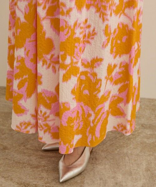 ROPE' / ロペ ロング・マキシ丈ワンピース | 【DEVEAUX（デヴォー）】別注ボカシフラワーウエストギャザーワンピース/洗える | 詳細19