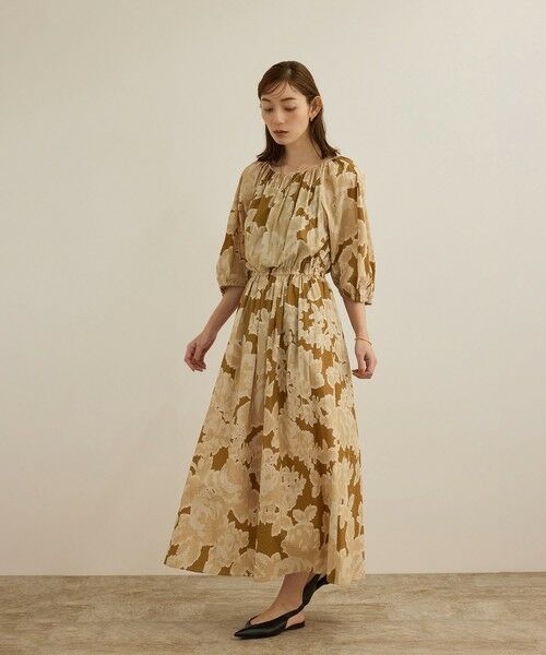 ROPE' / ロペ ロング・マキシ丈ワンピース | 【DEVEAUX（デヴォー）】別注ボカシフラワーウエストギャザーワンピース/洗える | 詳細22