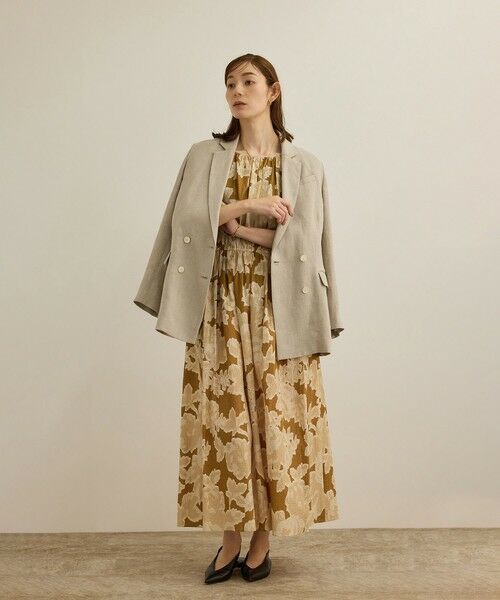 ROPE' / ロペ ロング・マキシ丈ワンピース | 【DEVEAUX（デヴォー）】別注ボカシフラワーウエストギャザーワンピース/洗える | 詳細23