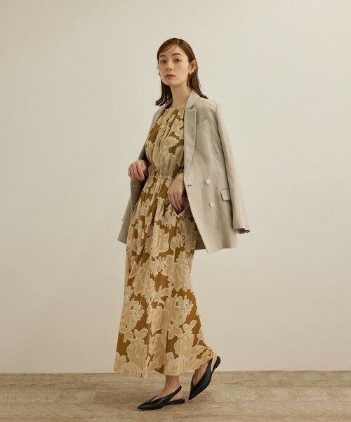 ROPE' / ロペ ロング・マキシ丈ワンピース | 【DEVEAUX（デヴォー）】別注ボカシフラワーウエストギャザーワンピース/洗える | 詳細24