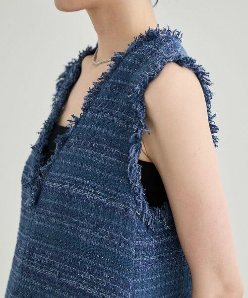 ROPE' / ロペ ロング・マキシ丈ワンピース | 【GIOLICA（ジオリカ）】別注TWEED V OP（ワンピース） | 詳細13