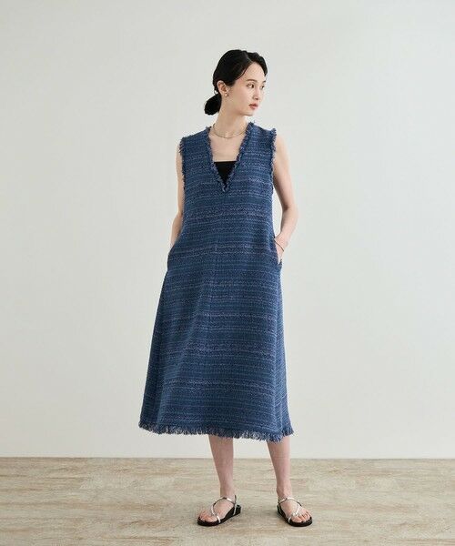 ROPE' / ロペ ロング・マキシ丈ワンピース | 【GIOLICA（ジオリカ）】別注TWEED V OP（ワンピース） | 詳細19