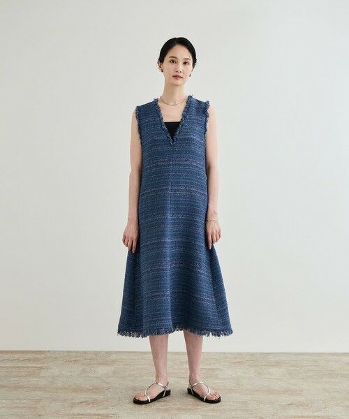 ROPE' / ロペ ロング・マキシ丈ワンピース | 【GIOLICA（ジオリカ）】別注TWEED V OP（ワンピース） | 詳細20