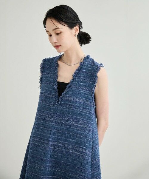 ROPE' / ロペ ロング・マキシ丈ワンピース | 【GIOLICA（ジオリカ）】別注TWEED V OP（ワンピース） | 詳細21