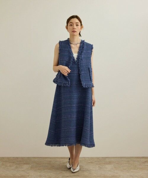 ROPE' / ロペ ロング・マキシ丈ワンピース | 【GIOLICA（ジオリカ）】別注TWEED V OP（ワンピース） | 詳細25