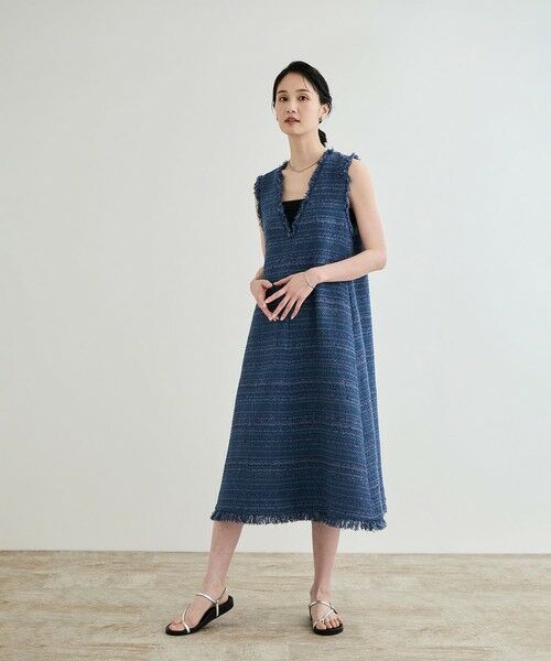 ROPE' / ロペ ロング・マキシ丈ワンピース | 【GIOLICA（ジオリカ）】別注TWEED V OP（ワンピース） | 詳細5