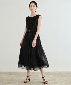 ROPE' / ロペ ロング・マキシ丈ワンピース | 【洗える・新色追加】ブライトネスヤーンギャザーワンピース