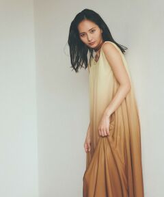 ROPE' / ロペ ロング・マキシ丈ワンピース | 【洗える・新色追加】ブライトネスヤーンギャザーワンピース