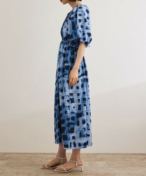 ROPE' / ロペ ロング・マキシ丈ワンピース | スクエア ジオメトリックプリントワンピース/洗える | 詳細10