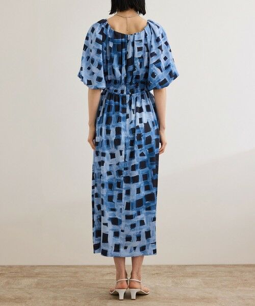 ROPE' / ロペ ロング・マキシ丈ワンピース | スクエア ジオメトリックプリントワンピース/洗える | 詳細11