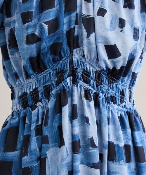 ROPE' / ロペ ロング・マキシ丈ワンピース | スクエア ジオメトリックプリントワンピース/洗える | 詳細17