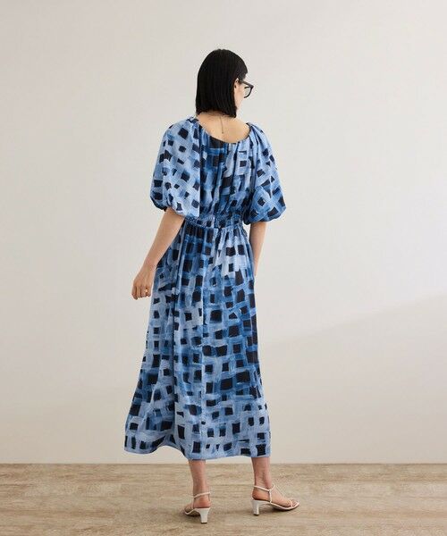 ROPE' / ロペ ロング・マキシ丈ワンピース | スクエア ジオメトリックプリントワンピース/洗える | 詳細23
