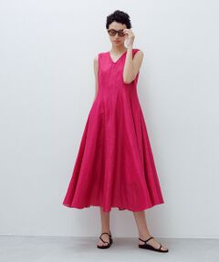 ROPE' / ロペ ロング・マキシ丈ワンピース | 【洗える】ブライトリネン パッチワンピース