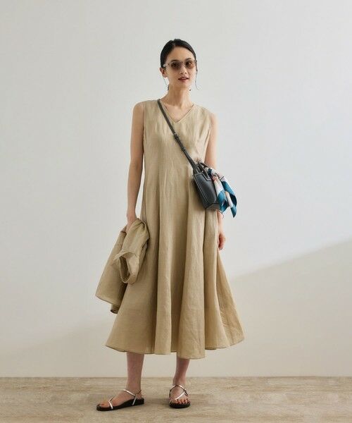 ROPE' / ロペ ロング・マキシ丈ワンピース | 【洗える】ブライトリネン パッチワンピース | 詳細18