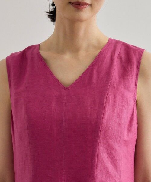 ROPE' / ロペ ロング・マキシ丈ワンピース | 【洗える】ブライトリネン パッチワンピース | 詳細22