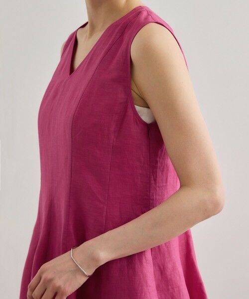 ROPE' / ロペ ロング・マキシ丈ワンピース | 【洗える】ブライトリネン パッチワンピース | 詳細23